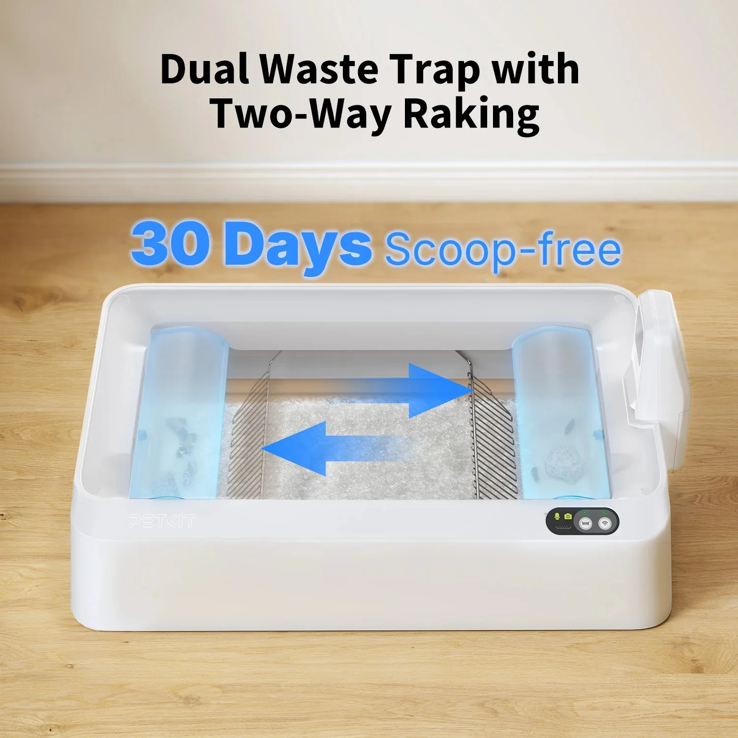 Purobot Crystal Duo Automatic Cat Litter Box with Camera -EU plug - Image 7