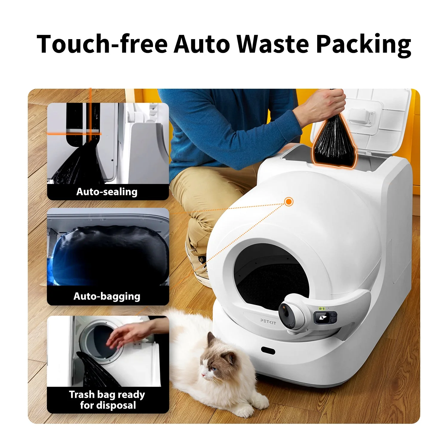 Purobot Ultra Automatic Cat Litter Box -EU plug - Image 3
